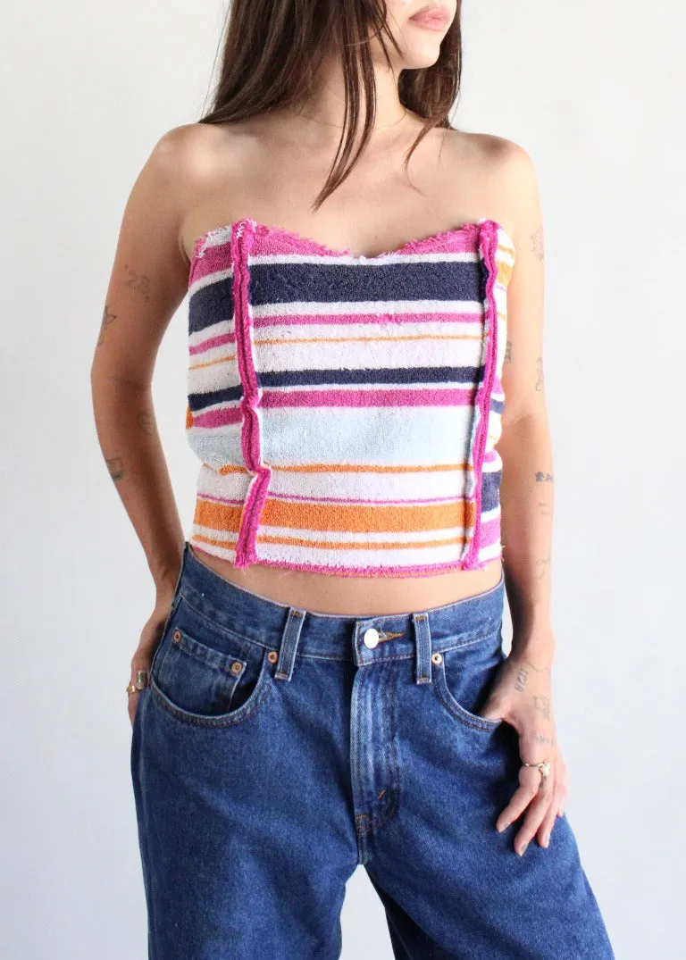 RCYCLD Terry Bustier Top