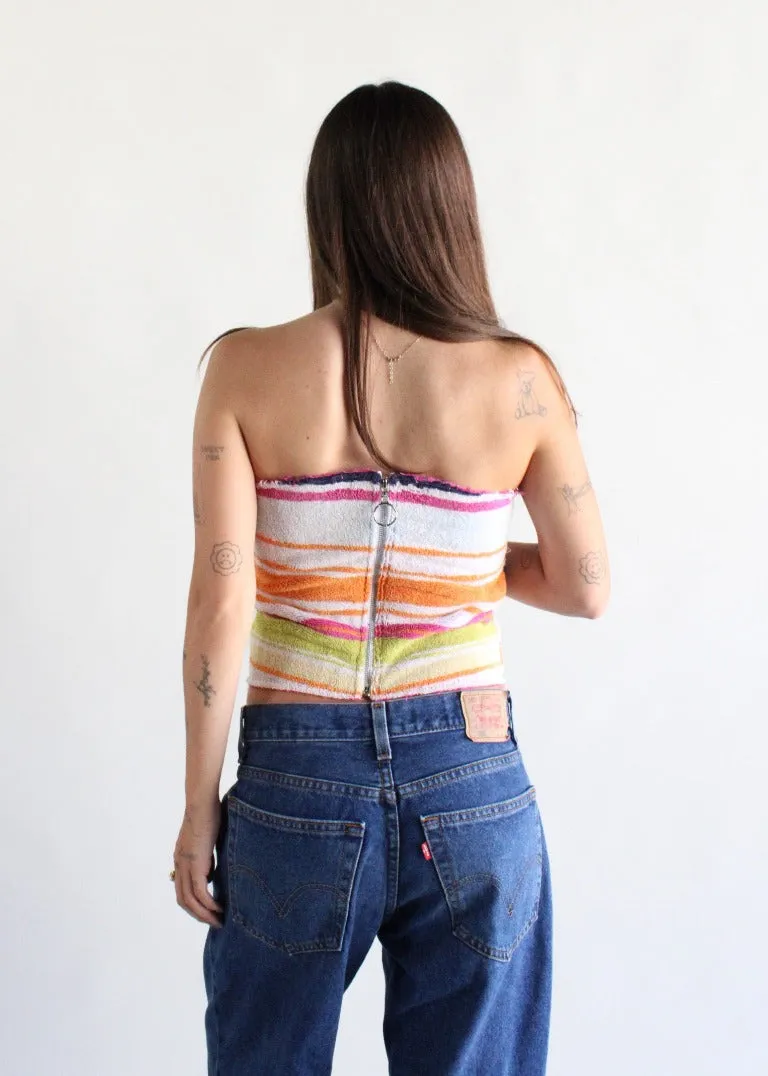 RCYCLD Terry Bustier Top