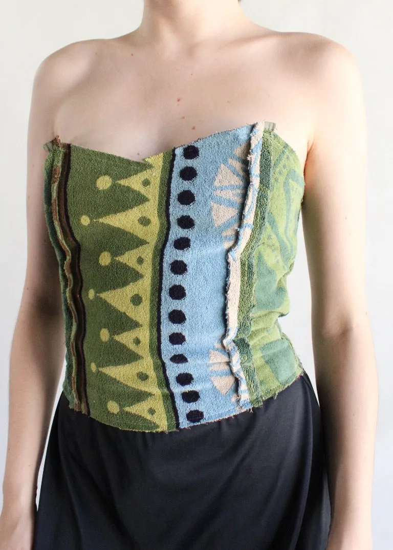 RCYCLD Terry Bustier Top