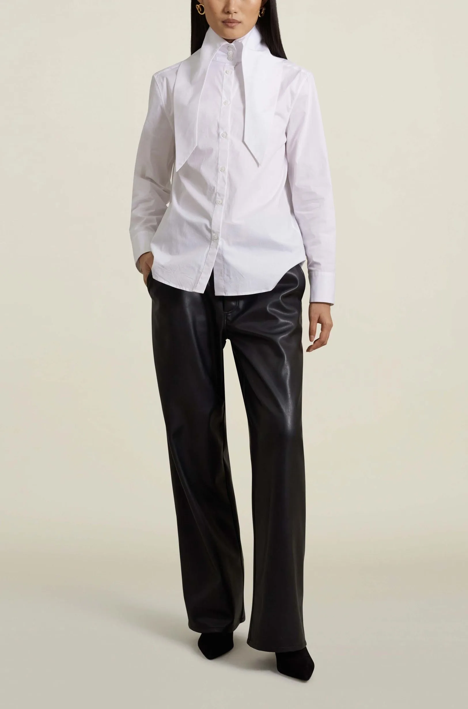 Renee Button-Up, White