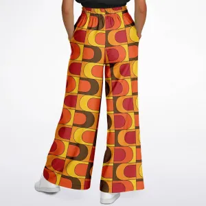 Retro Orange Flare Pants