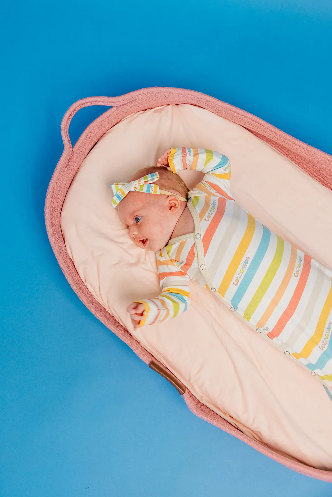 Ribbon Nylon Bow - CoComelon Stripe