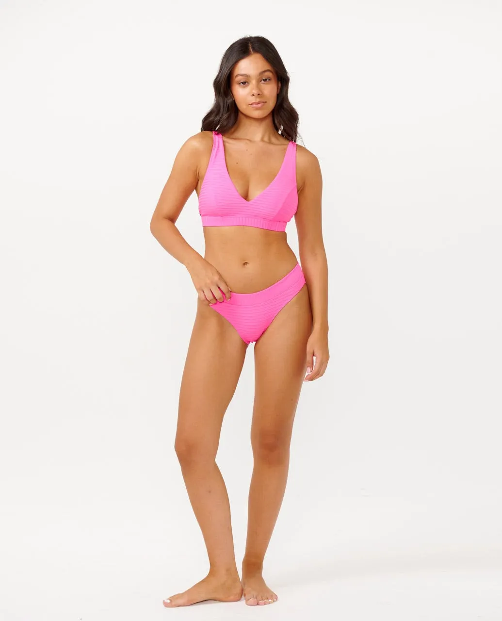 RIP CURL PREMIUM SURF D-DD DEEP V - HOT PINK