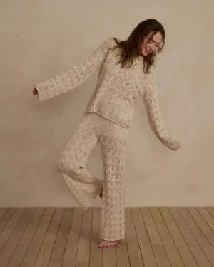 Rylee & Cru Women Crochet Knit Pant