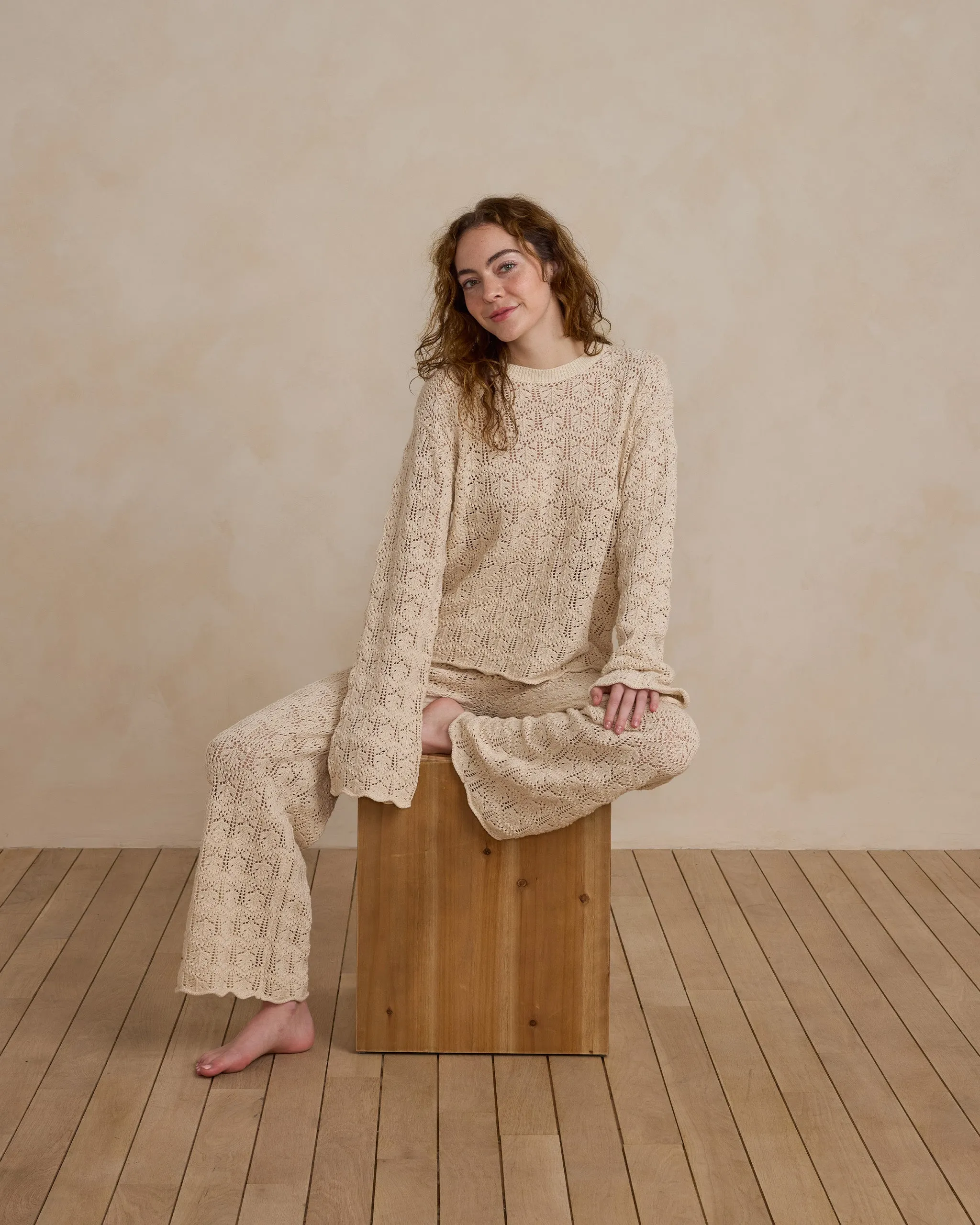 Rylee & Cru Women Crochet Knit Pant