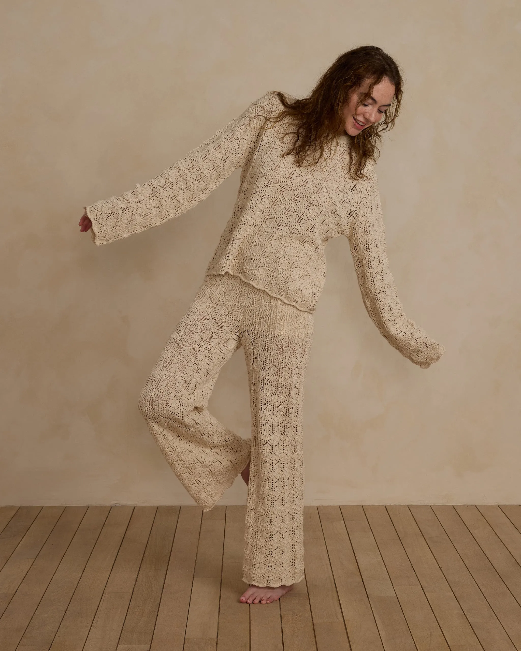 Rylee & Cru Women Crochet Knit Pant