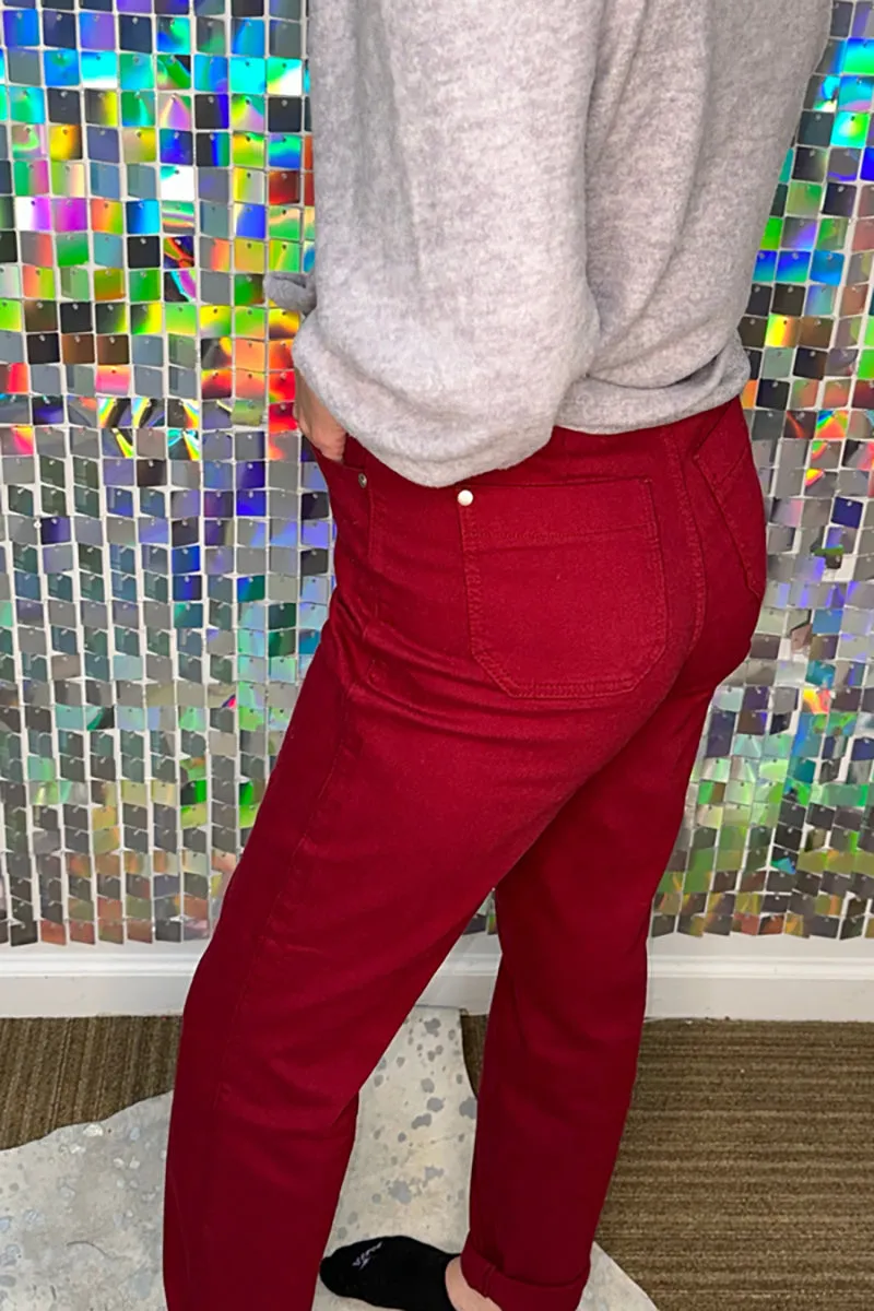 SALE! Judy Blue Scarlet High Waist Pull On Double Cuff Jogger