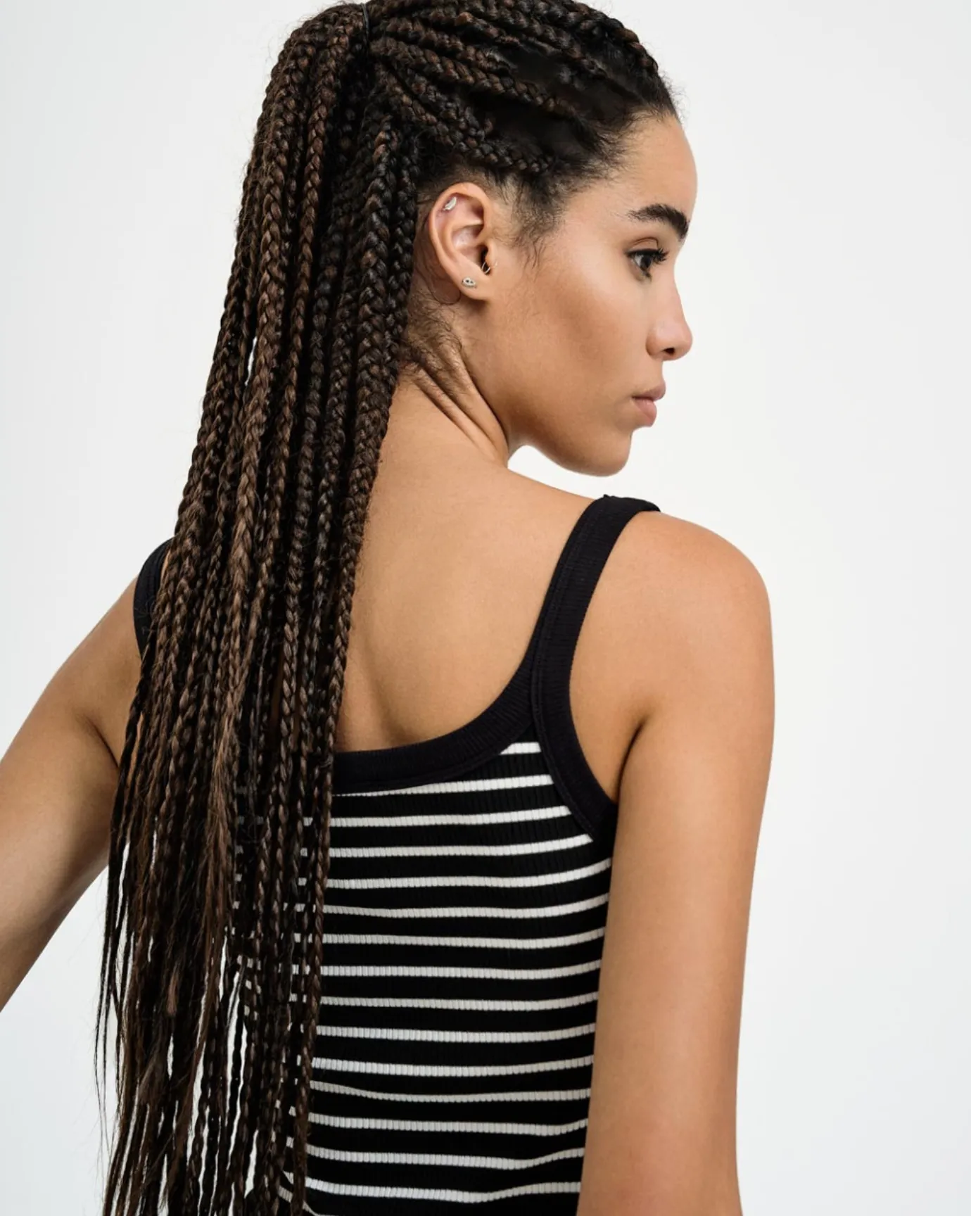 SALE Striped Top With Straps