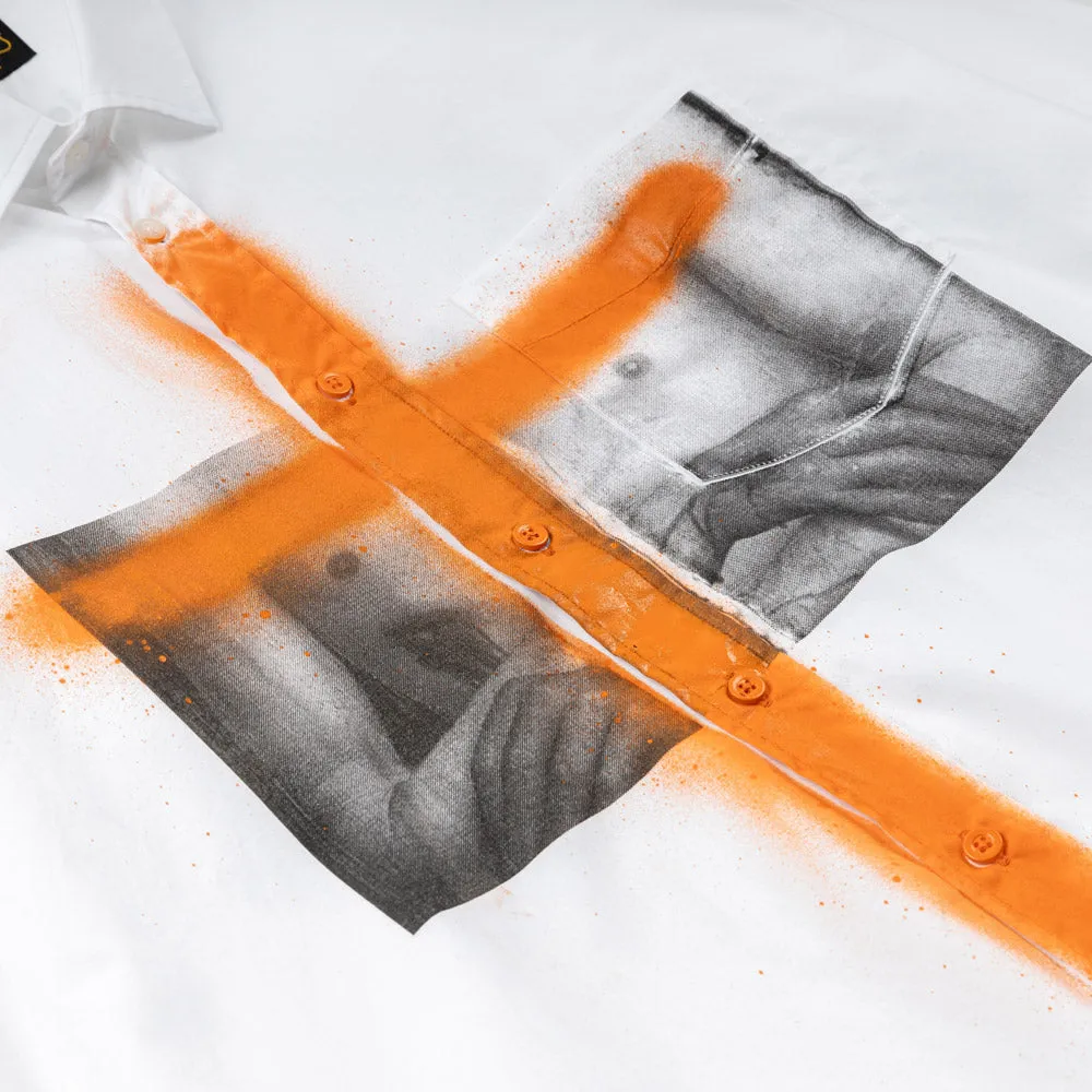 Screen Printed Classic Shirt | White