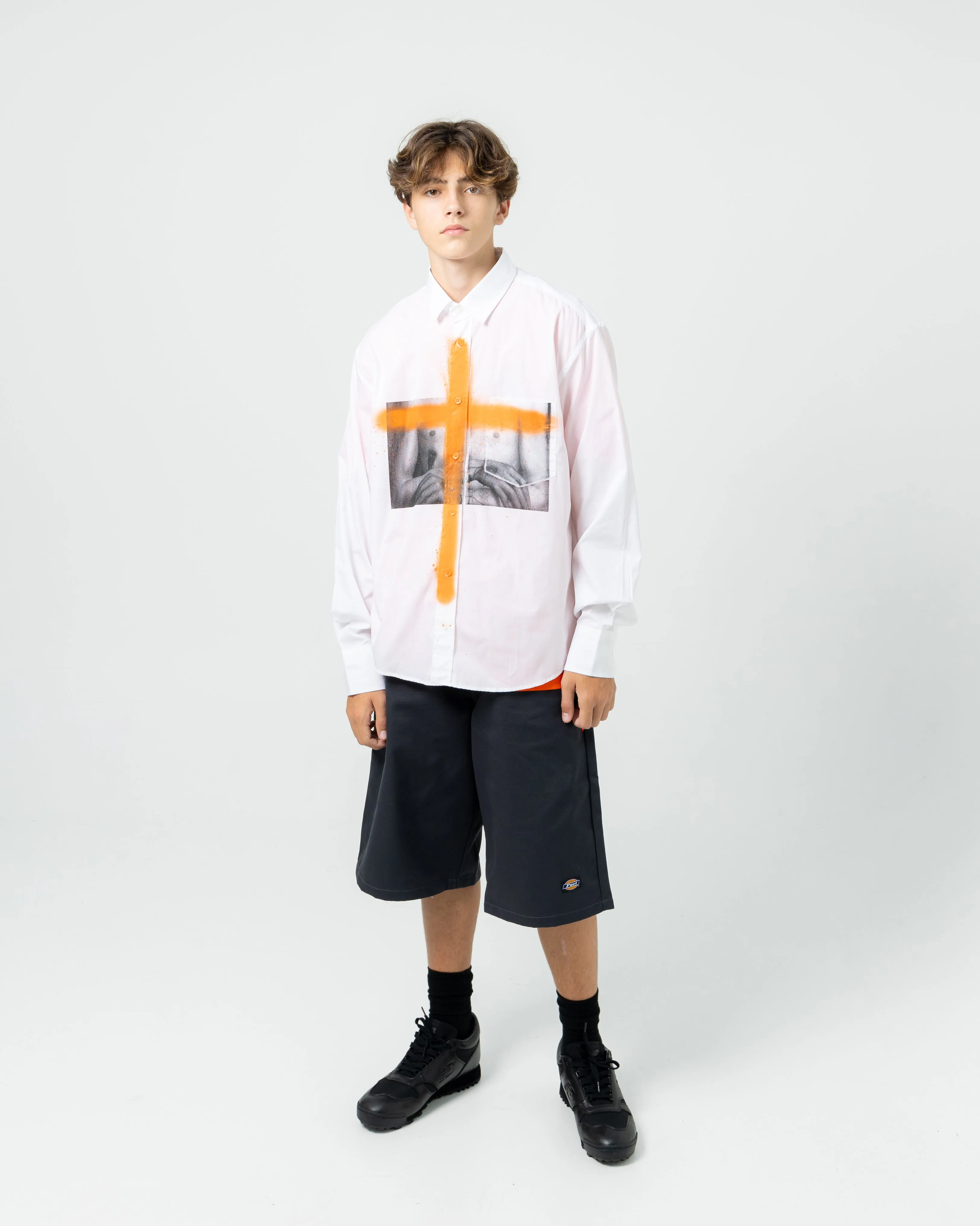 Screen Printed Classic Shirt | White