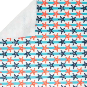 Sea Star Stripes Printed Felt