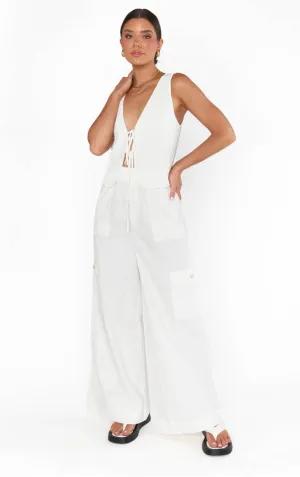 Show Me Your Mumu | Casual Cargos {White}