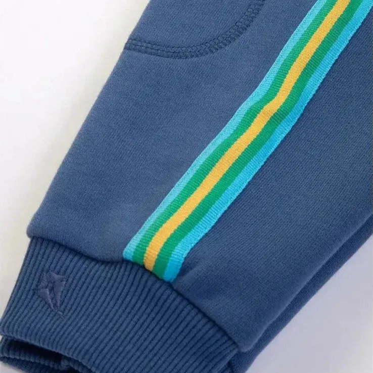 Side Stripe Joggers Navy