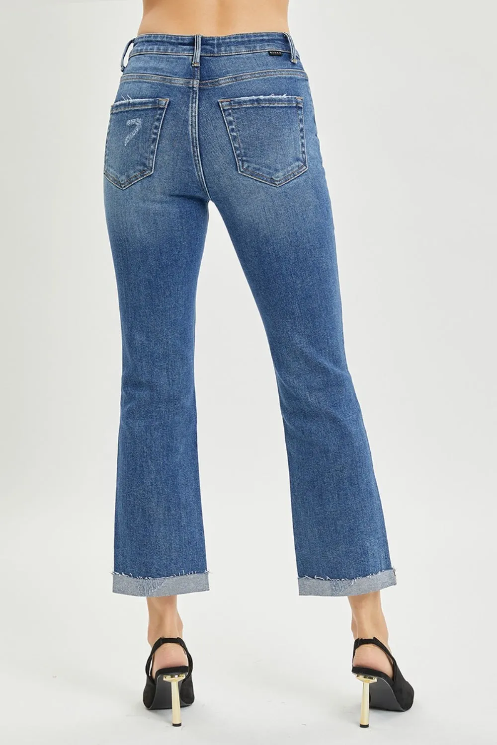 Size 0(24) - 3XL Button Fly Cropped Bootcut Jeans