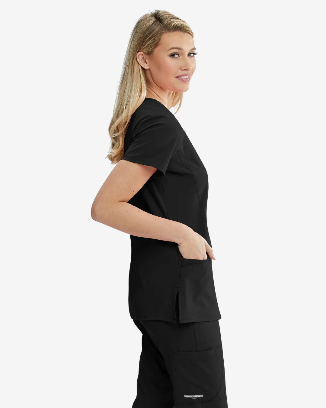 Skechers Reliance Women's Scrub Set - Black