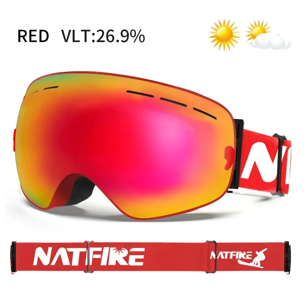 Ski Goggles Double Layer Anti-fog UV400 Snowboard Goggles Snowmobile Glasses Eyewear For Outdoor Sport Skiing
