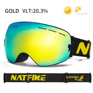 Ski Goggles Double Layer Anti-fog UV400 Snowboard Goggles Snowmobile Glasses Eyewear For Outdoor Sport Skiing