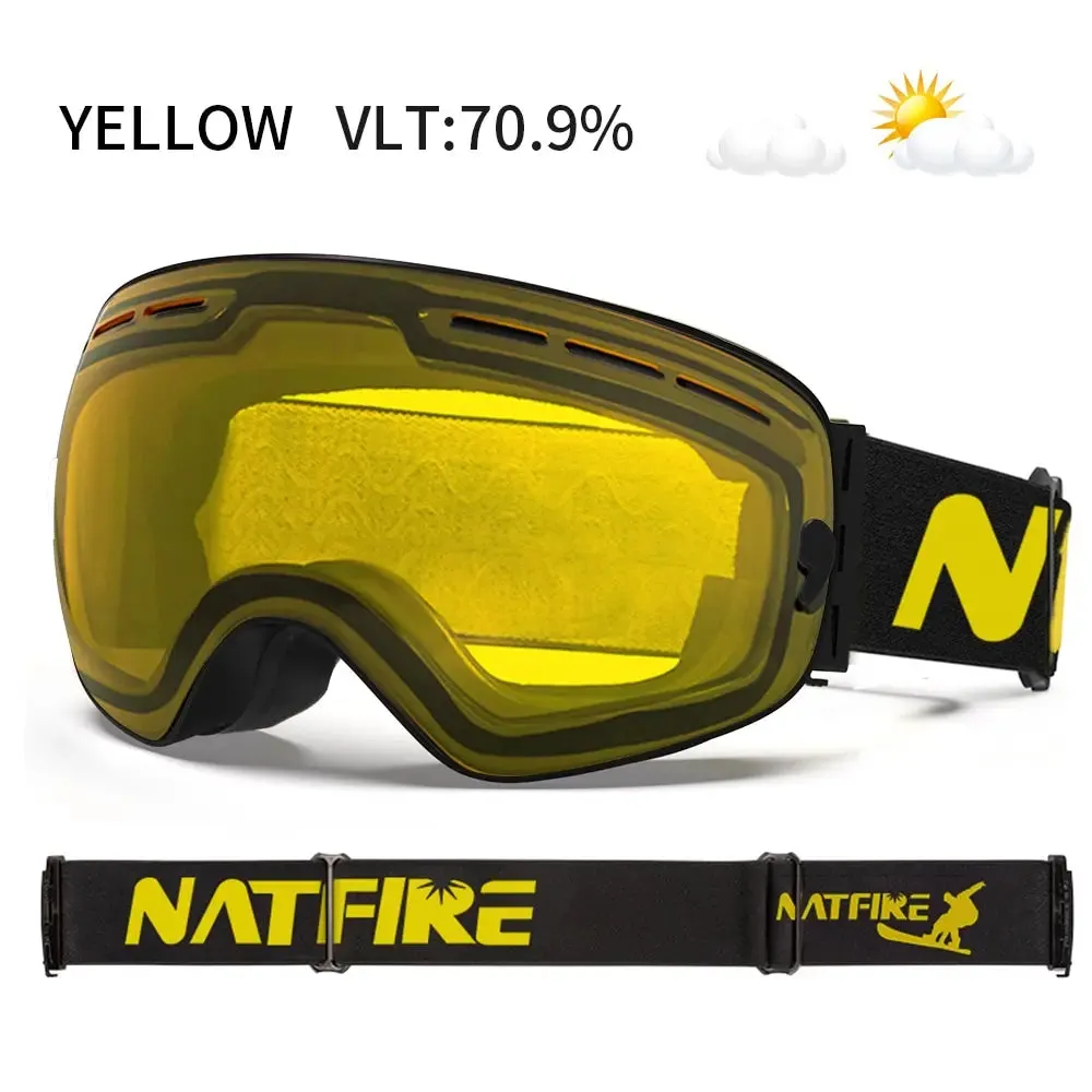 Ski Goggles Double Layer Anti-fog UV400 Snowboard Goggles Snowmobile Glasses Eyewear For Outdoor Sport Skiing