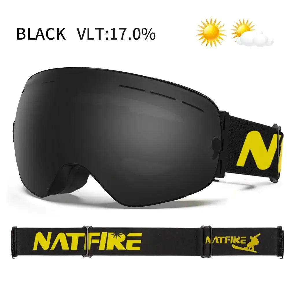 Ski Goggles Double Layer Anti-fog UV400 Snowboard Goggles Snowmobile Glasses Eyewear For Outdoor Sport Skiing