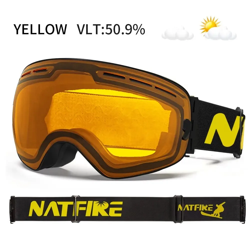 Ski Goggles Double Layer Anti-fog UV400 Snowboard Goggles Snowmobile Glasses Eyewear For Outdoor Sport Skiing