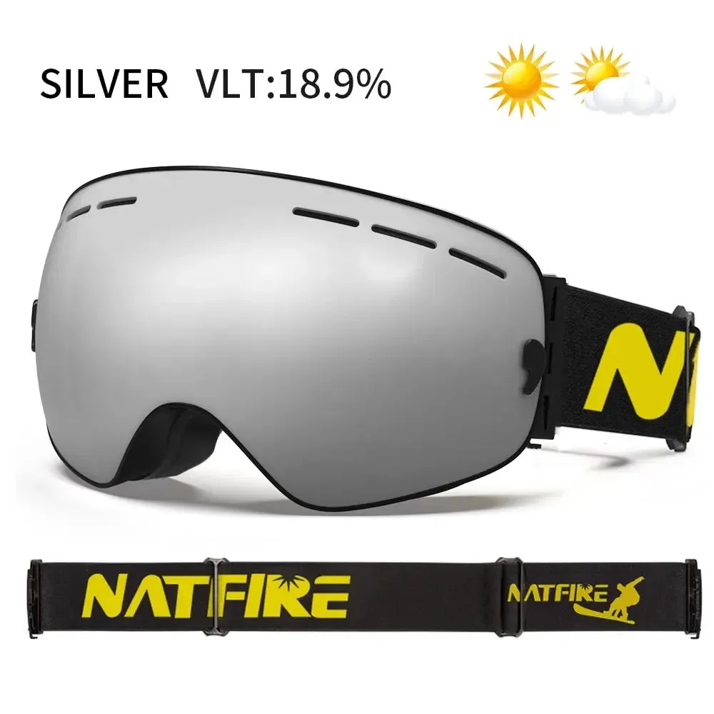 Ski Goggles Double Layer Anti-fog UV400 Snowboard Goggles Snowmobile Glasses Eyewear For Outdoor Sport Skiing