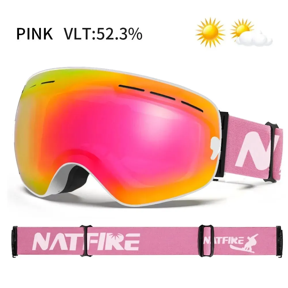 Ski Goggles Double Layer Anti-fog UV400 Snowboard Goggles Snowmobile Glasses Eyewear For Outdoor Sport Skiing