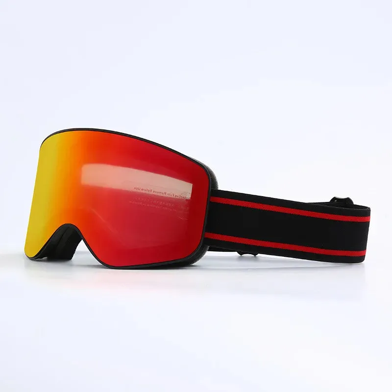 Ski Snowboard Goggles Unisex Skiing Eyewear Mask UV 400 Snow Protection Double Anti-Fog Cylindrical Design