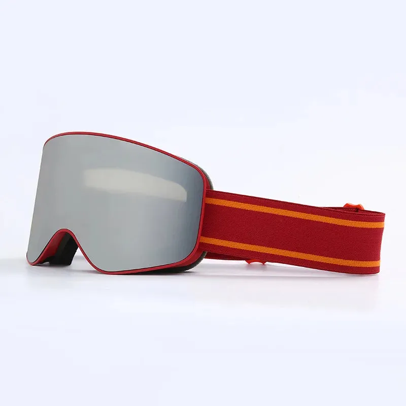 Ski Snowboard Goggles Unisex Skiing Eyewear Mask UV 400 Snow Protection Double Anti-Fog Cylindrical Design