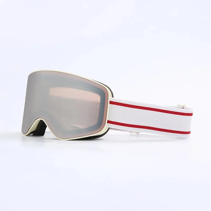 Ski Snowboard Goggles Unisex Skiing Eyewear Mask UV 400 Snow Protection Double Anti-Fog Cylindrical Design