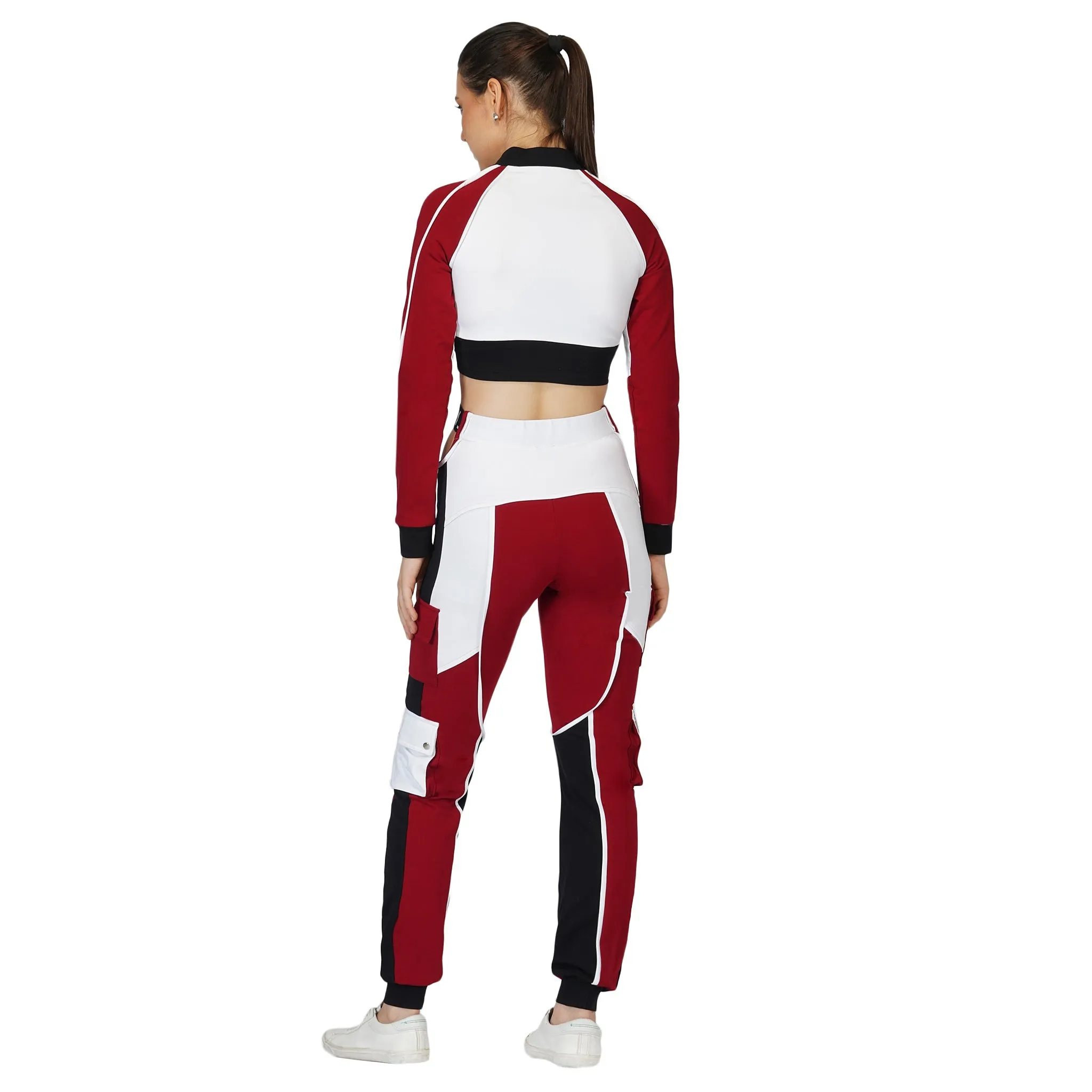 SLAY. Women's Activewear Black Crop Top