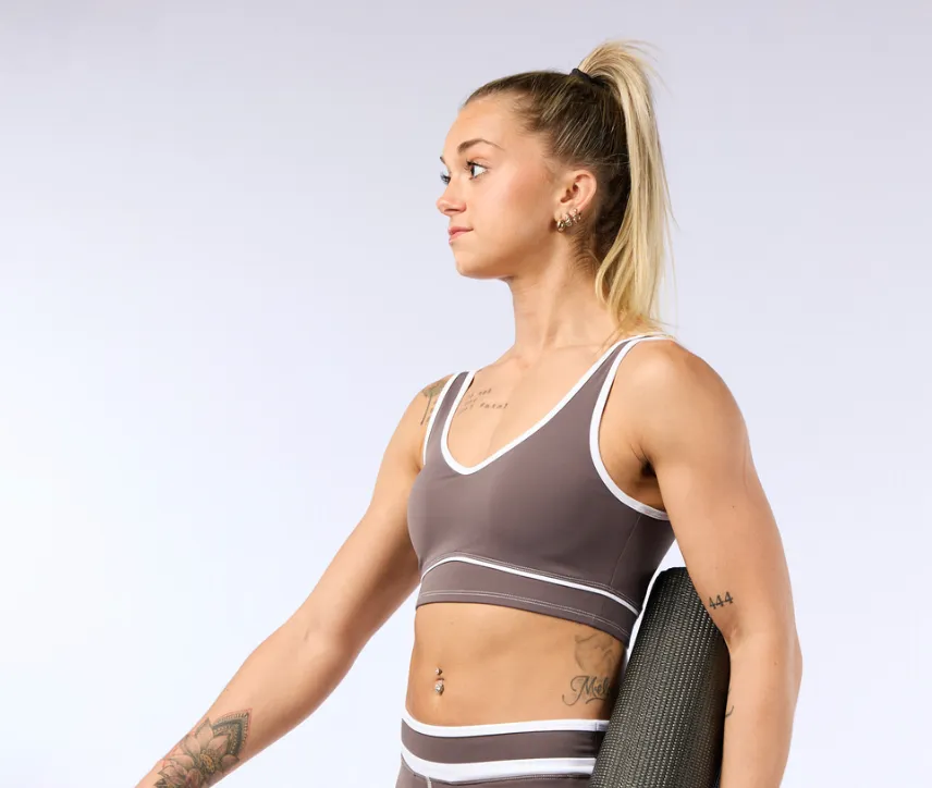 Solar Girl Sports Bra - Dusty Blue