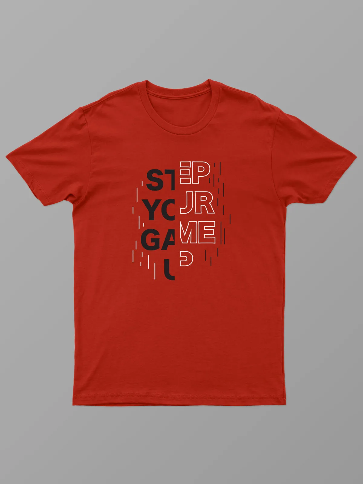 Step Your Game Up | ACTION series | Graphic Sports T shirt for Men
