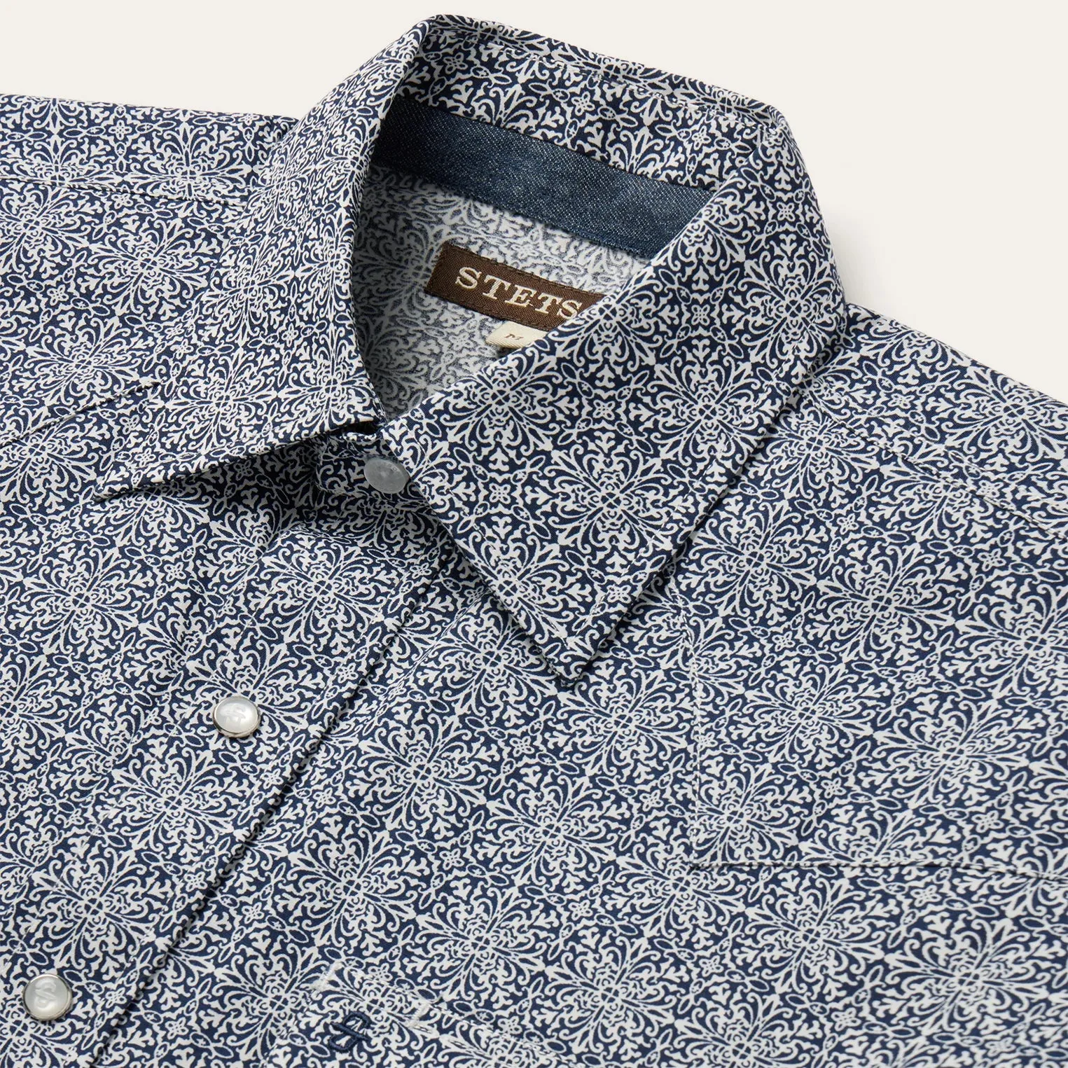 Stetson Blue SS Ornamental Prnt