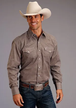 Stetson Men's North Arrow Long Sleeve Snap Shirt
