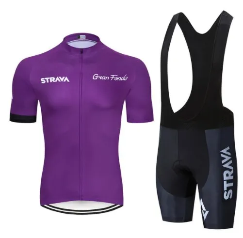 STRAVA 2019 Pro Cycling Kleding Sets Bike uniform Zomer Mans Wielertrui Set Road Fiets Jerseys MTB fiets Slijtage