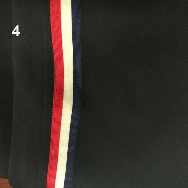 Striped Elastic Waist Pants