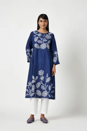 Summer Kurta Set Linen Applique-Fashion Edit Java 3-9JV-112-Payal Pratap