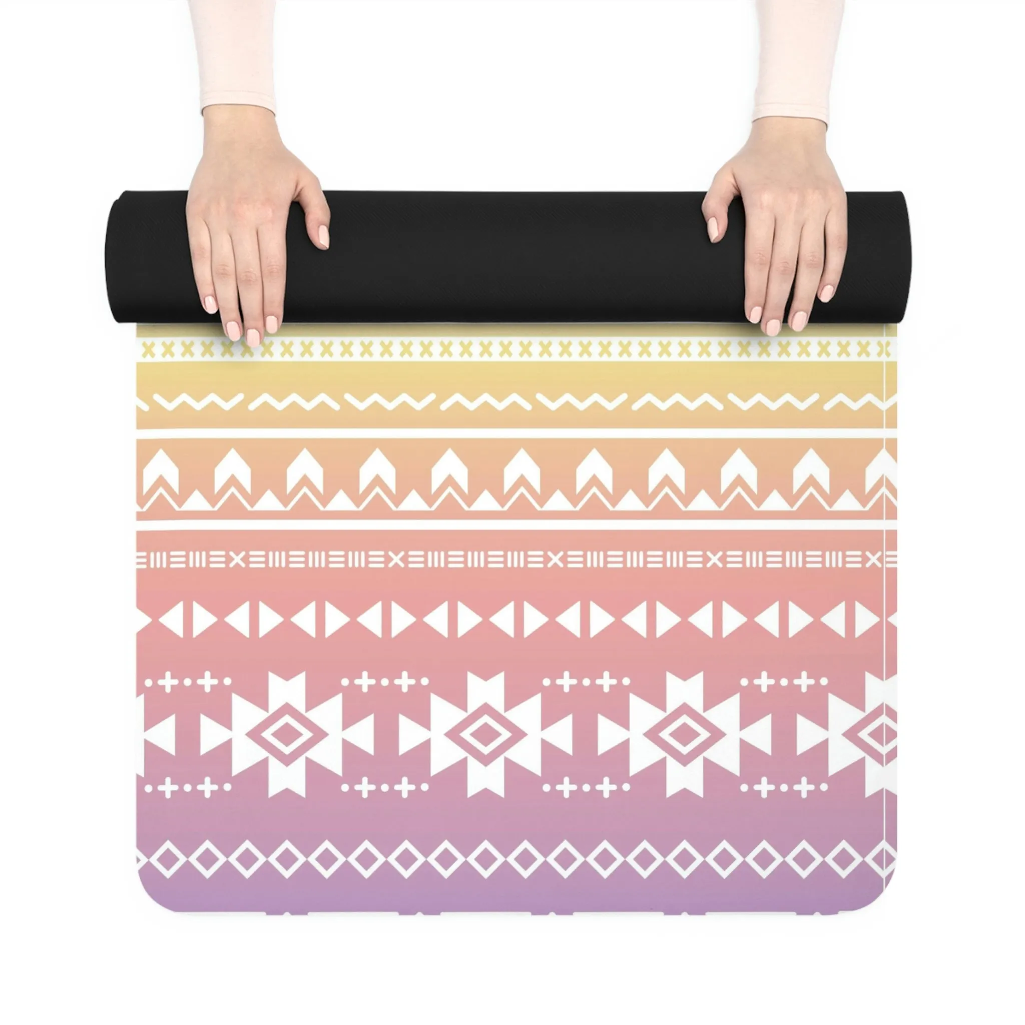 Sunrise Aztec Rubber Yoga Mat