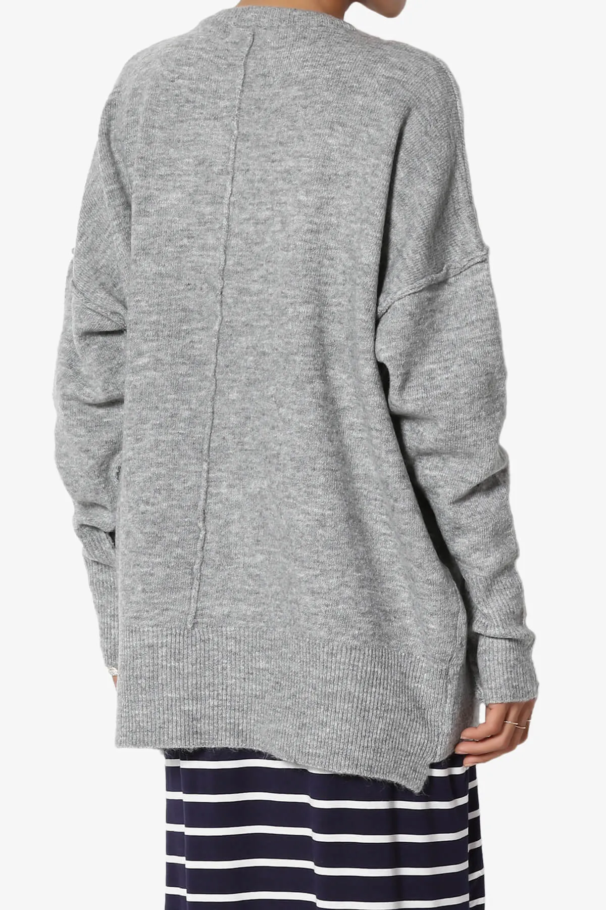 Taryn Oversized Crew Neck Pullover Sweater