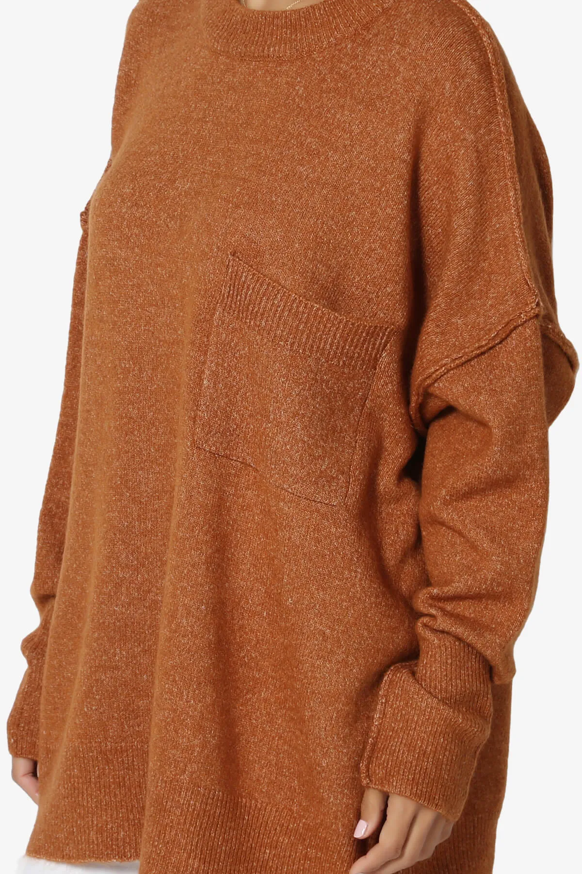 Taryn Oversized Crew Neck Pullover Sweater