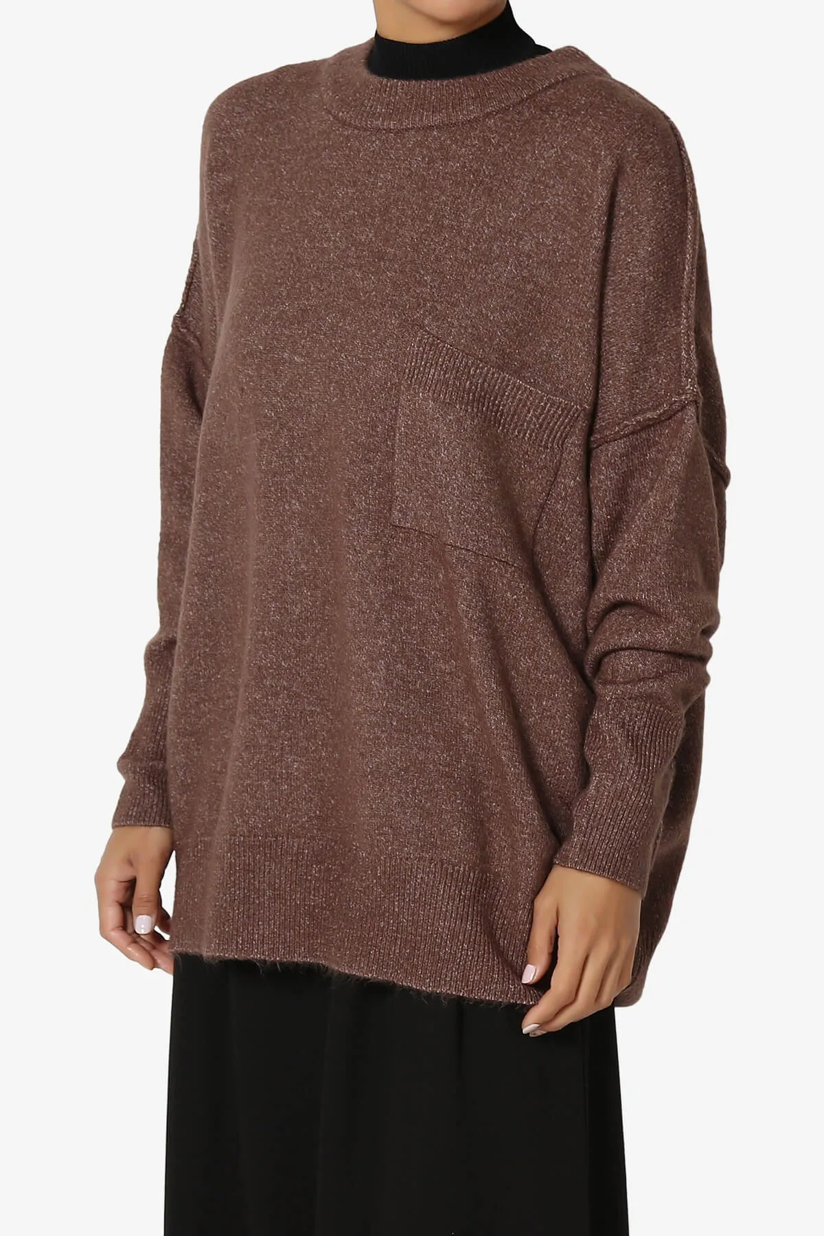 Taryn Oversized Crew Neck Pullover Sweater