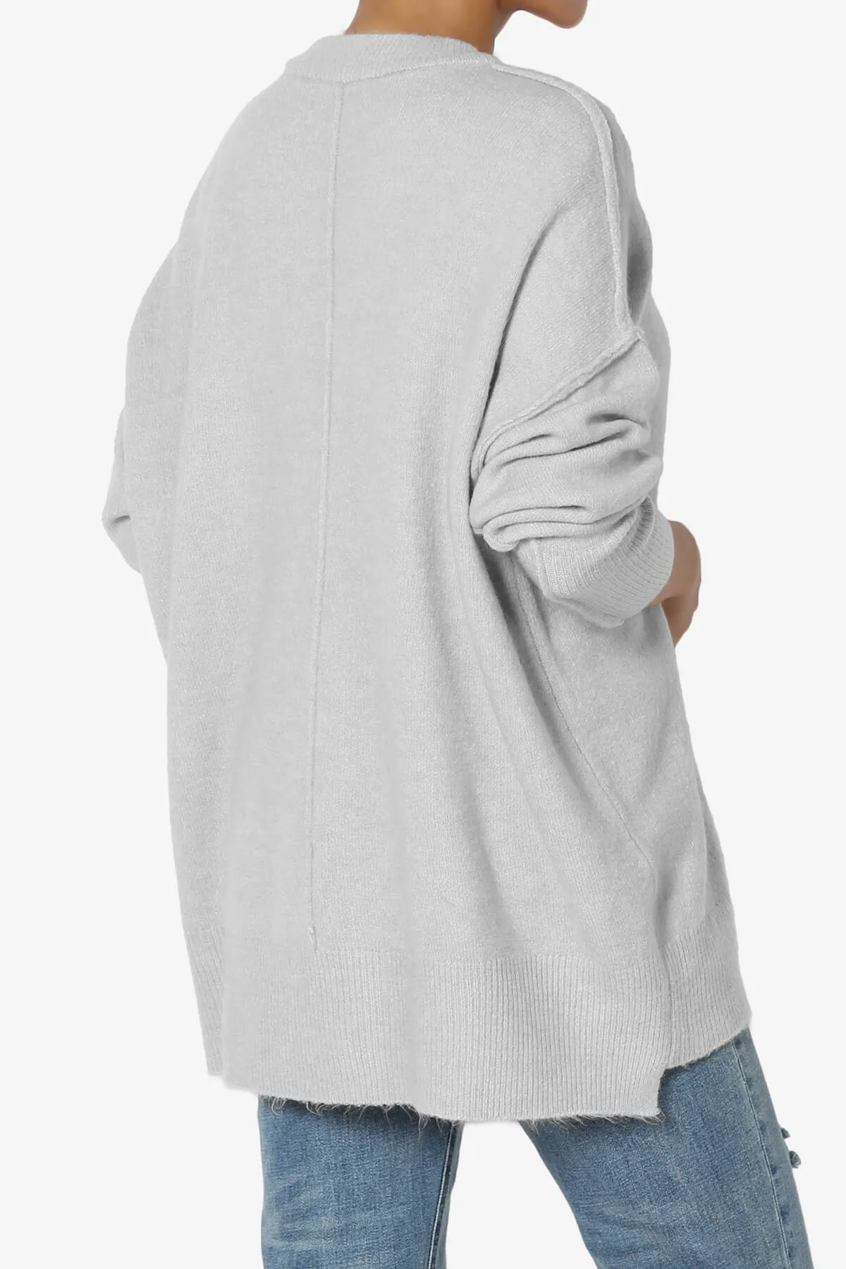 Taryn Oversized Crew Neck Pullover Sweater
