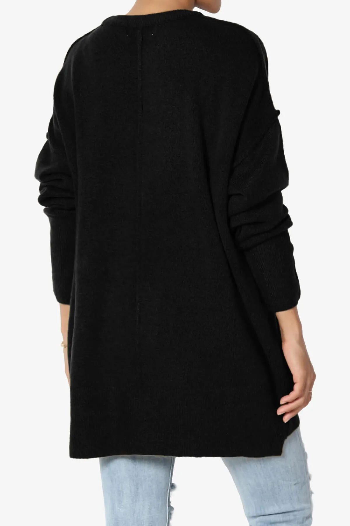 Taryn Oversized Crew Neck Pullover Sweater