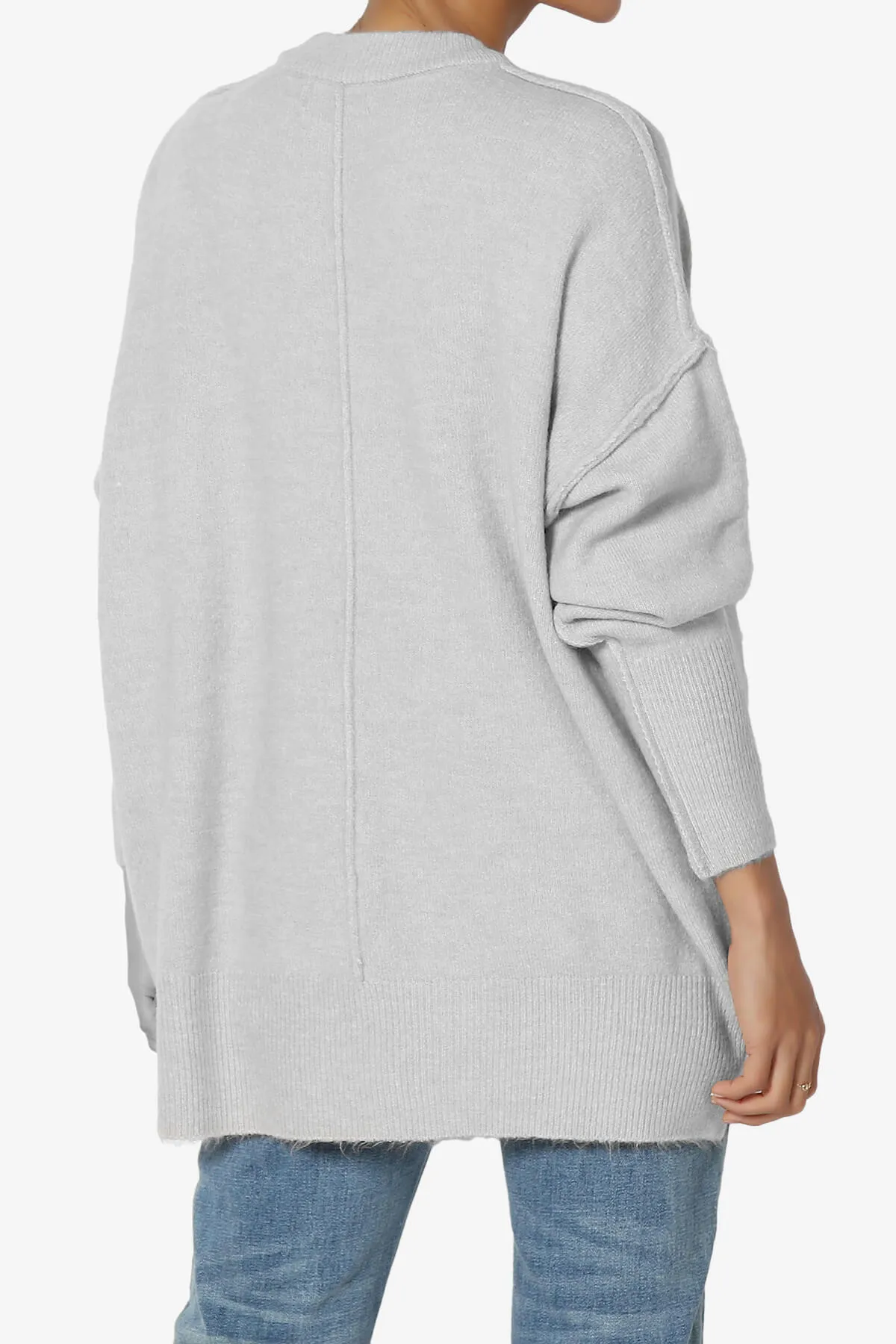 Taryn Oversized Crew Neck Pullover Sweater