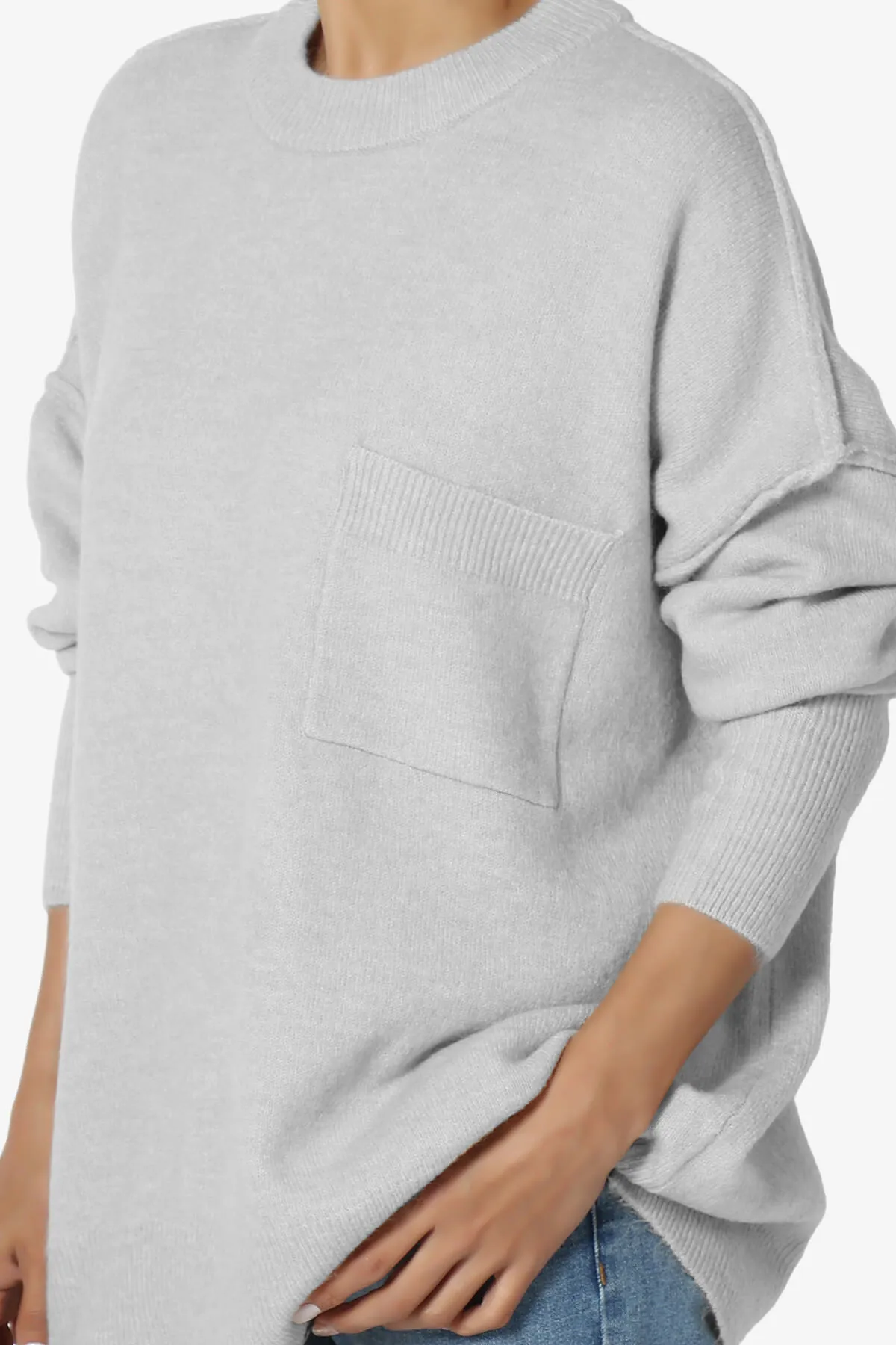 Taryn Oversized Crew Neck Pullover Sweater