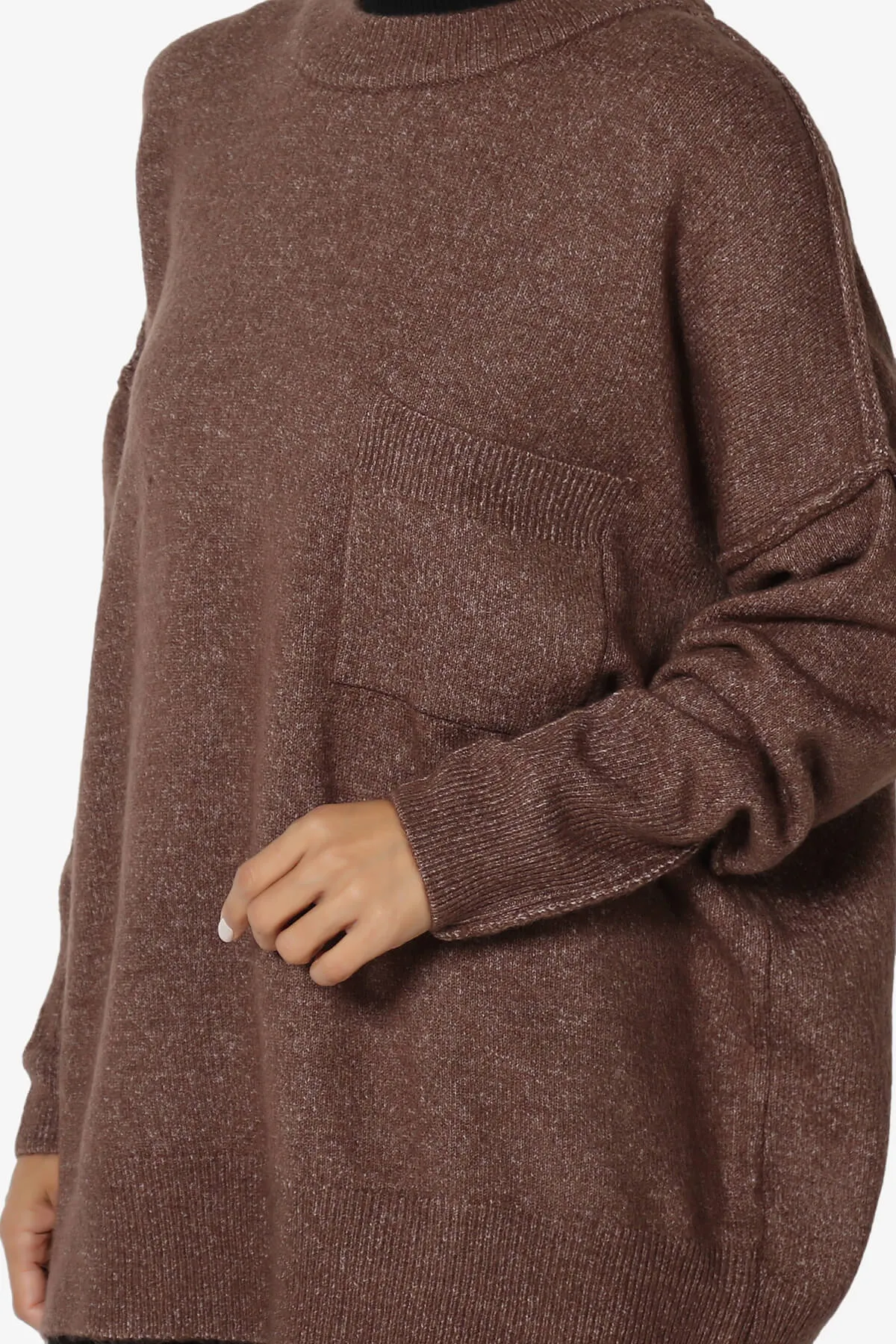 Taryn Oversized Crew Neck Pullover Sweater