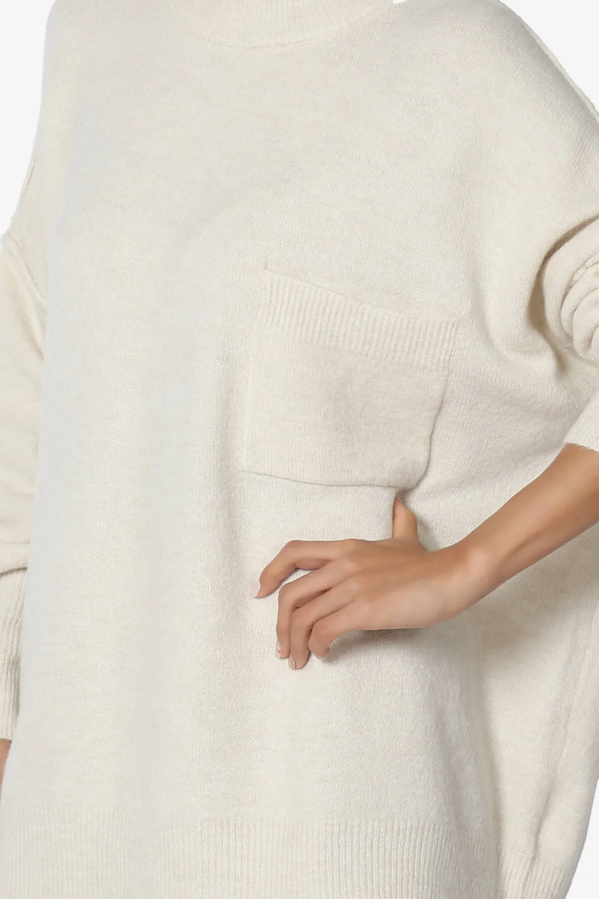 Taryn Oversized Crew Neck Pullover Sweater