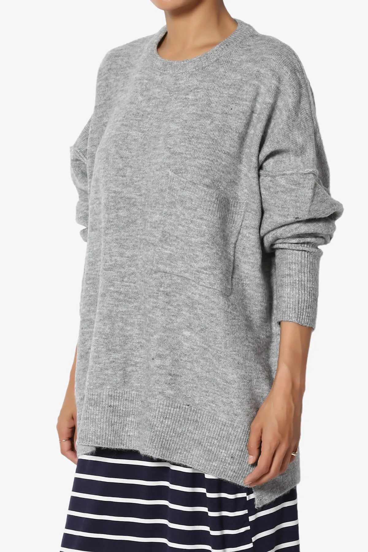 Taryn Oversized Crew Neck Pullover Sweater