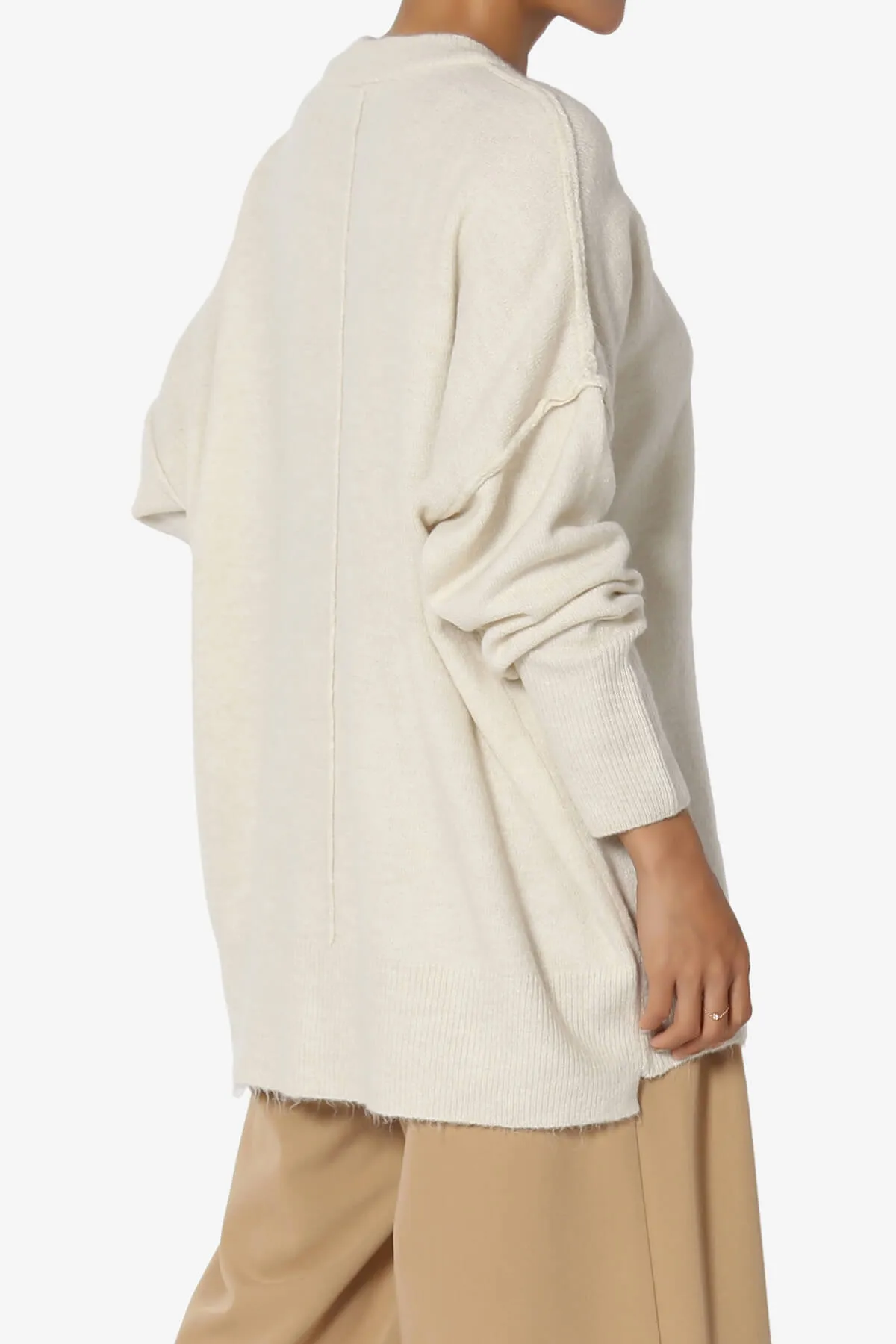 Taryn Oversized Crew Neck Pullover Sweater