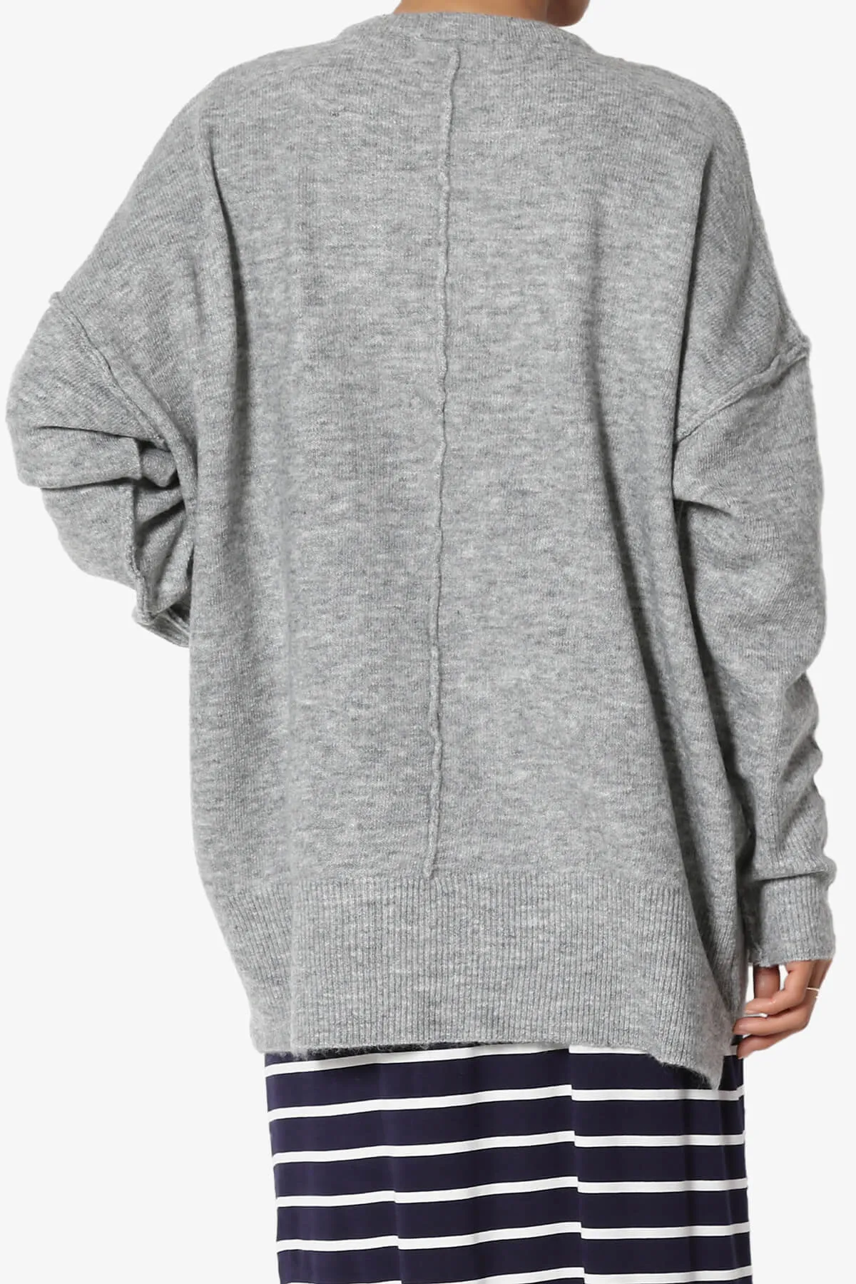 Taryn Oversized Crew Neck Pullover Sweater